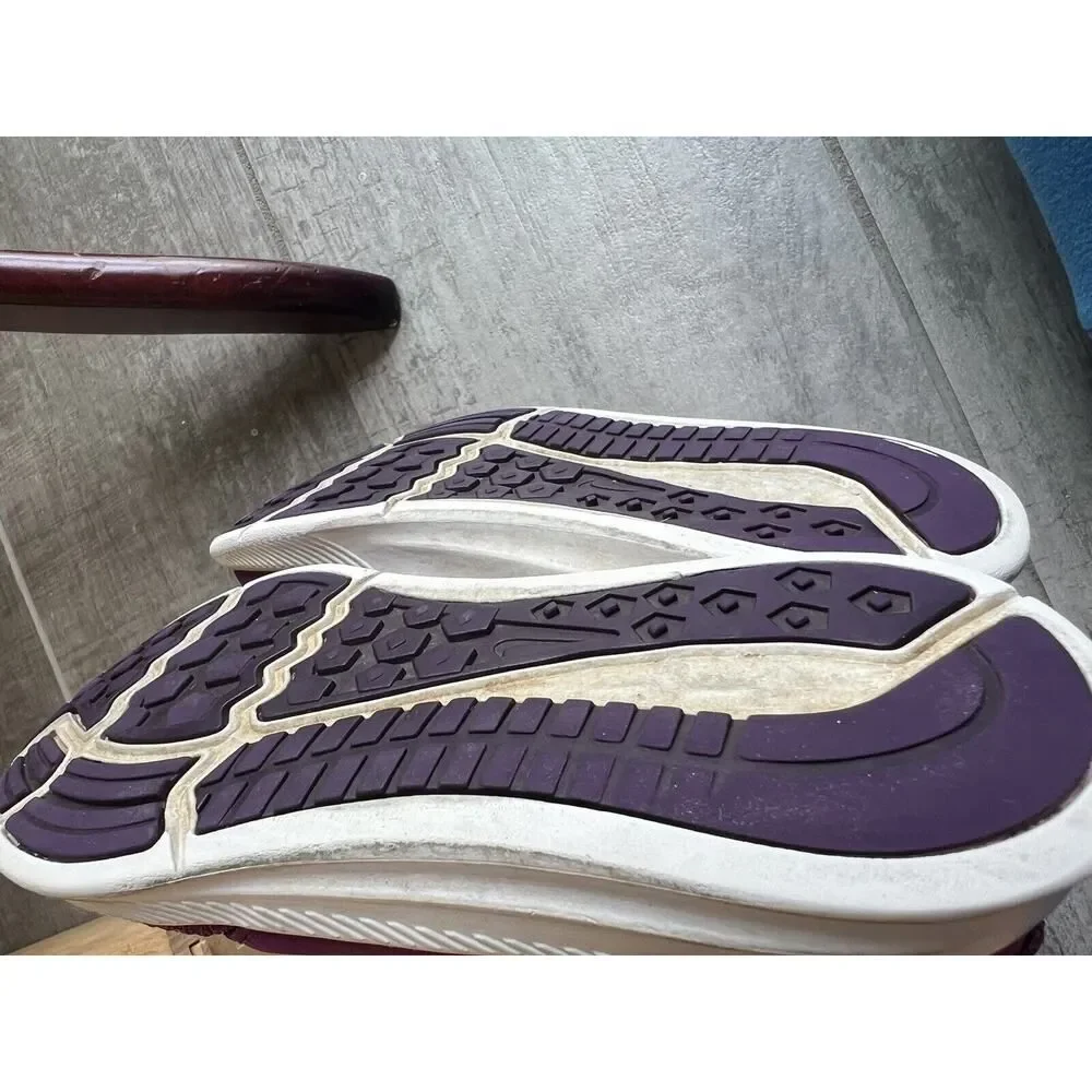 NIKE Downshifter Sneakers Shoes Low-Top Purple White Little Kids Girls Size 10 C